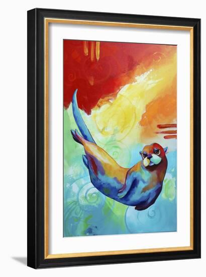 River Otter-Corina St. Martin-Framed Giclee Print