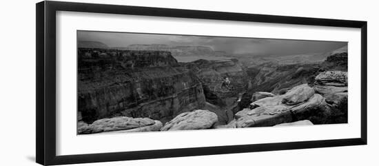 River Passing Through a Canyon, Toroweap Overlook, North Rim, Grand Canyon National Park-null-Framed Photographic Print