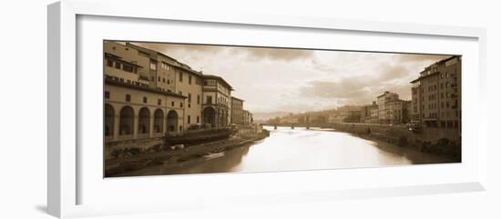 River Passing Through a City, Arno River, Florence, Italy-null-Framed Photographic Print