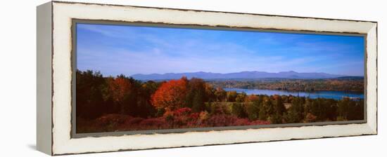 River Passing Through a Forest, Hudson River Valley, Hudson River, New York State, USA-null-Framed Premier Image Canvas