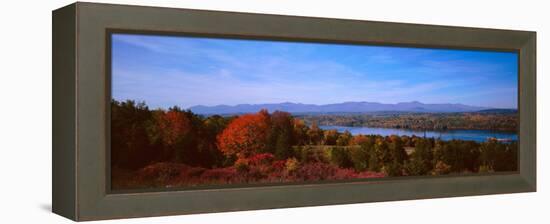 River Passing Through a Forest, Hudson River Valley, Hudson River, New York State, USA-null-Framed Premier Image Canvas