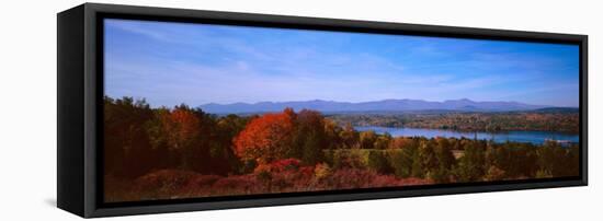 River Passing Through a Forest, Hudson River Valley, Hudson River, New York State, USA-null-Framed Premier Image Canvas