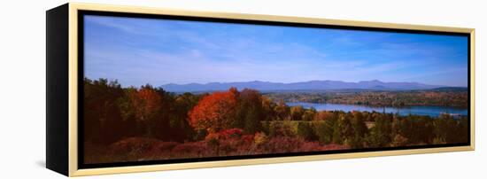 River Passing Through a Forest, Hudson River Valley, Hudson River, New York State, USA-null-Framed Premier Image Canvas