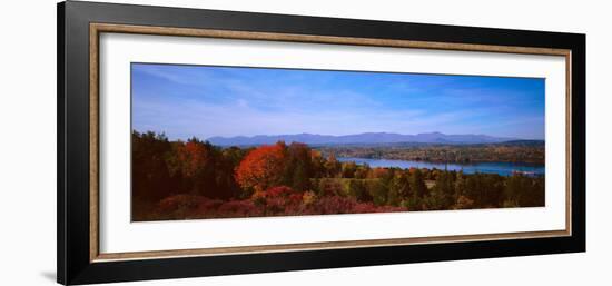 River Passing Through a Forest, Hudson River Valley, Hudson River, New York State, USA-null-Framed Photographic Print