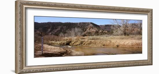 River Passing Through a Landscape, Palo Duro Canyon State Park, Texas, USA-null-Framed Photographic Print