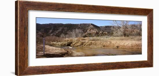 River Passing Through a Landscape, Palo Duro Canyon State Park, Texas, USA-null-Framed Photographic Print