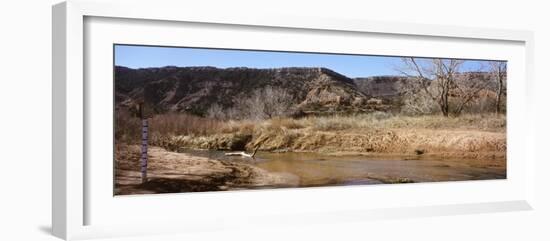 River Passing Through a Landscape, Palo Duro Canyon State Park, Texas, USA-null-Framed Photographic Print