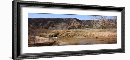 River Passing Through a Landscape, Palo Duro Canyon State Park, Texas, USA-null-Framed Photographic Print