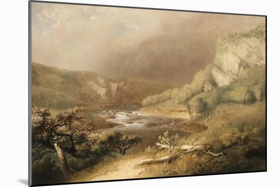 River Rapids, 1825-Thomas Doughty-Mounted Giclee Print