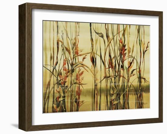 River Reeds II-Farrell Douglass-Framed Giclee Print