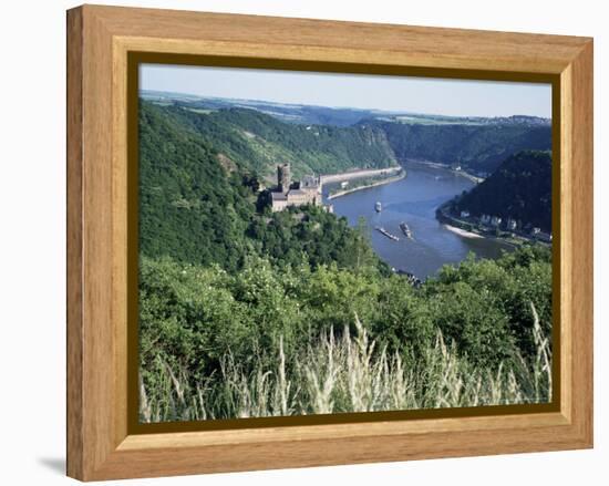 River Rhine, Rhineland, Germany-Hans Peter Merten-Framed Premier Image Canvas