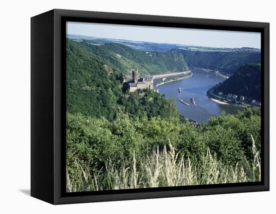 River Rhine, Rhineland, Germany-Hans Peter Merten-Framed Premier Image Canvas