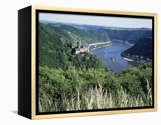 River Rhine, Rhineland, Germany-Hans Peter Merten-Framed Premier Image Canvas