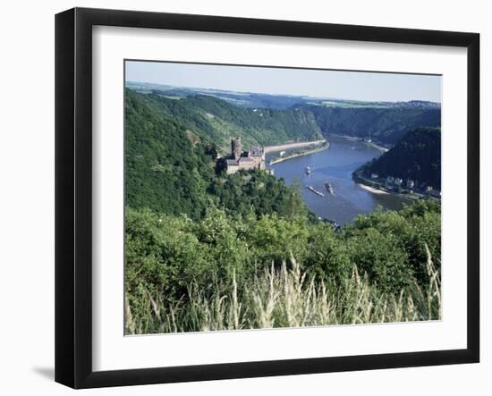 River Rhine, Rhineland, Germany-Hans Peter Merten-Framed Photographic Print