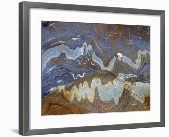 River Rock Intrusions, Val Verzasca, Ticino, Switzerland-Art Wolfe-Framed Photographic Print