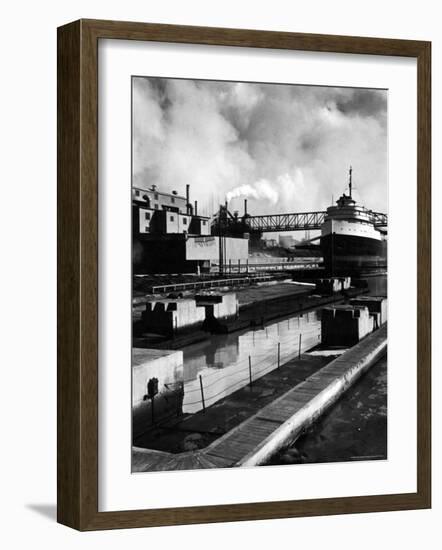 River Rouge, on Which the Ford River Rouge Plant is Situated-Walker Evans-Framed Photographic Print