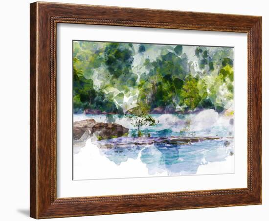 River Run II-Chamira Young-Framed Art Print