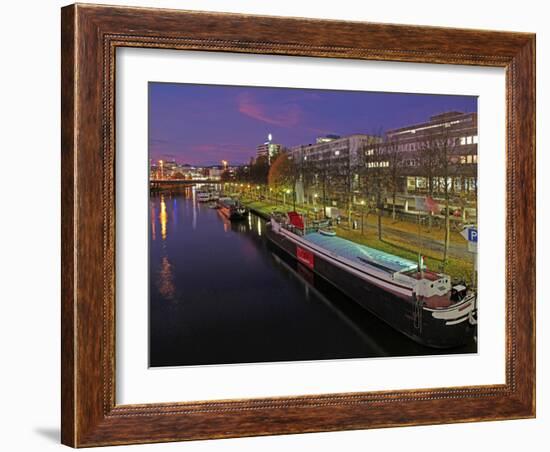 River Saar, Saarbrucken, Saarland, Germany, Europe-Hans Peter Merten-Framed Photographic Print