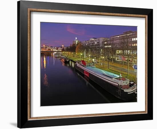 River Saar, Saarbrucken, Saarland, Germany, Europe-Hans Peter Merten-Framed Photographic Print