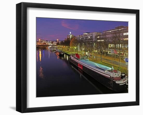 River Saar, Saarbrucken, Saarland, Germany, Europe-Hans Peter Merten-Framed Photographic Print