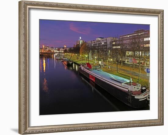 River Saar, Saarbrucken, Saarland, Germany, Europe-Hans Peter Merten-Framed Photographic Print