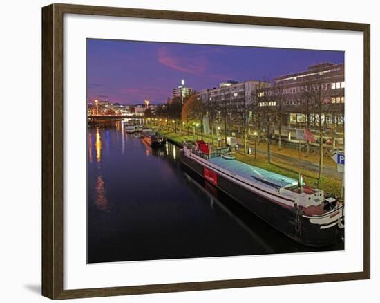 River Saar, Saarbrucken, Saarland, Germany, Europe-Hans Peter Merten-Framed Photographic Print