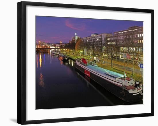 River Saar, Saarbrucken, Saarland, Germany, Europe-Hans Peter Merten-Framed Photographic Print