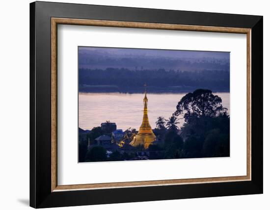 River Salouen (Thanlwin) from View Point, Mawlamyine (Moulmein), Myanmar (Burma), Asia-Nathalie Cuvelier-Framed Photographic Print