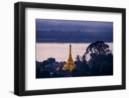 River Salouen (Thanlwin) from View Point, Mawlamyine (Moulmein), Myanmar (Burma), Asia-Nathalie Cuvelier-Framed Photographic Print