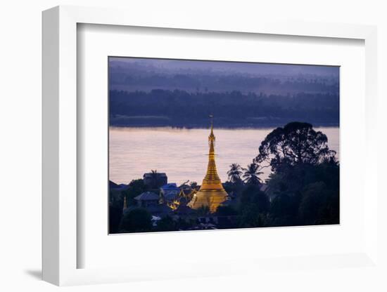 River Salouen (Thanlwin) from View Point, Mawlamyine (Moulmein), Myanmar (Burma), Asia-Nathalie Cuvelier-Framed Photographic Print