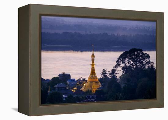 River Salouen (Thanlwin) from View Point, Mawlamyine (Moulmein), Myanmar (Burma), Asia-Nathalie Cuvelier-Framed Premier Image Canvas