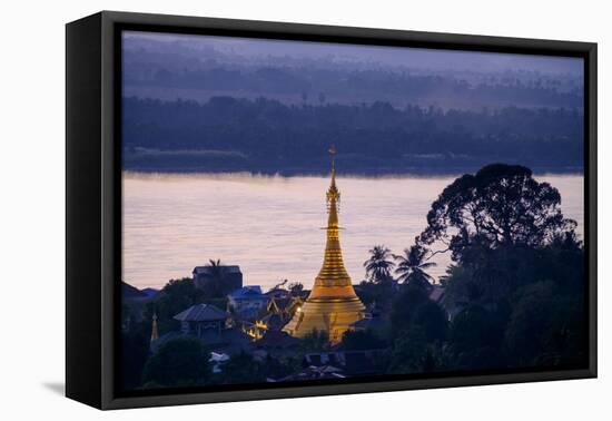 River Salouen (Thanlwin) from View Point, Mawlamyine (Moulmein), Myanmar (Burma), Asia-Nathalie Cuvelier-Framed Premier Image Canvas