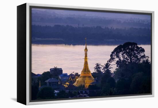 River Salouen (Thanlwin) from View Point, Mawlamyine (Moulmein), Myanmar (Burma), Asia-Nathalie Cuvelier-Framed Premier Image Canvas