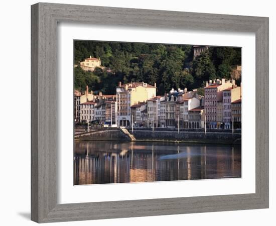 River Saone, Lyon, Rhone, Rhone Valley, France-David Hughes-Framed Photographic Print