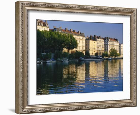 River Saone, Lyon, Rhone Valley, France, Europe-David Hughes-Framed Photographic Print