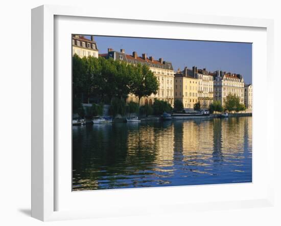 River Saone, Lyon, Rhone Valley, France, Europe-David Hughes-Framed Photographic Print