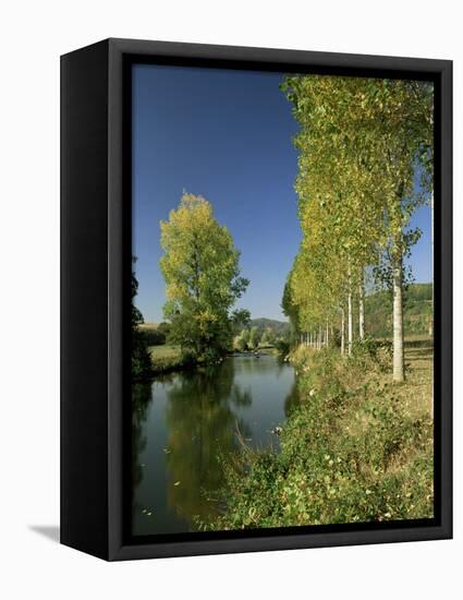 River Sarthe, Near Le Mans, Sarthe, Western Loire, Pays De La Loire, France-Michael Busselle-Framed Premier Image Canvas