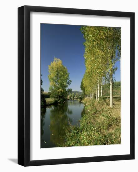 River Sarthe, Near Le Mans, Sarthe, Western Loire, Pays De La Loire, France-Michael Busselle-Framed Photographic Print