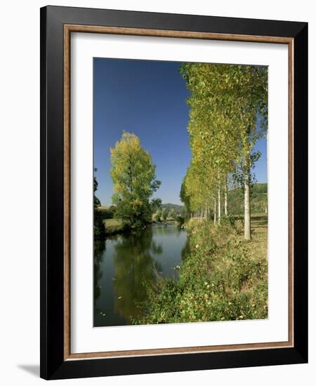 River Sarthe, Near Le Mans, Sarthe, Western Loire, Pays De La Loire, France-Michael Busselle-Framed Photographic Print