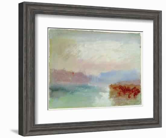 River Scene, 1834-J. M. W. Turner-Framed Giclee Print