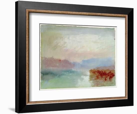 River Scene, 1834-J. M. W. Turner-Framed Giclee Print