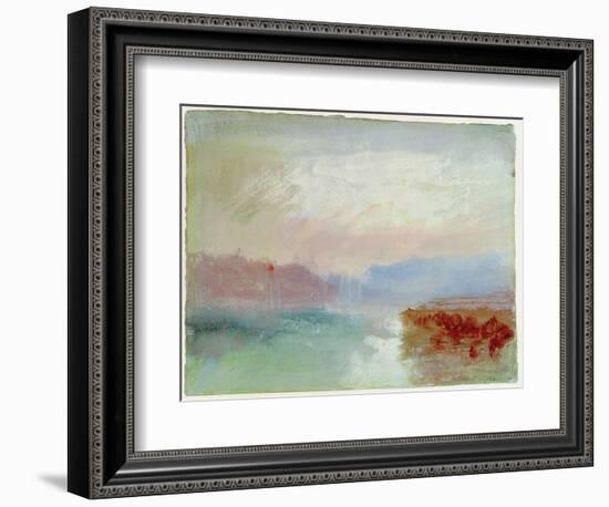 River Scene, 1834-J. M. W. Turner-Framed Giclee Print