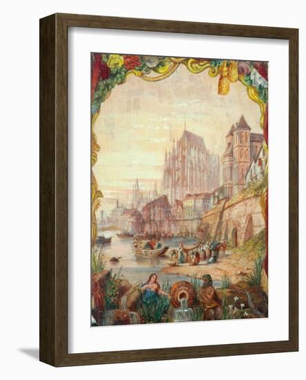 River Scene, 1855-William Clarkson Stanfield-Framed Giclee Print