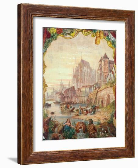 River Scene, 1855-William Clarkson Stanfield-Framed Giclee Print