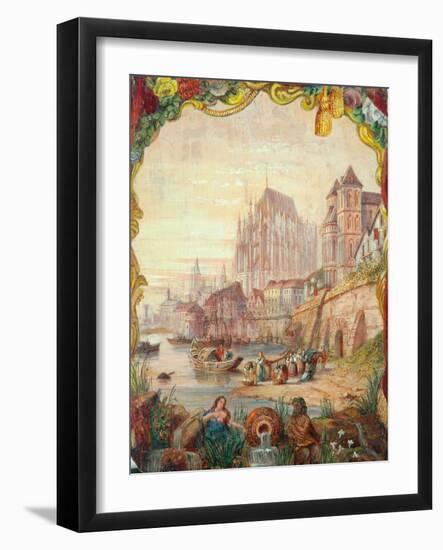River Scene, 1855-William Clarkson Stanfield-Framed Giclee Print