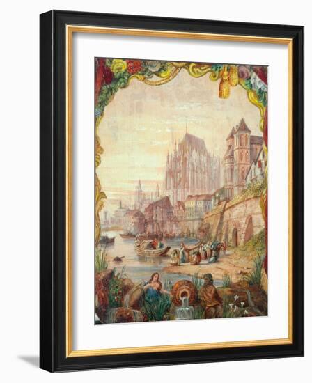 River Scene, 1855-William Clarkson Stanfield-Framed Giclee Print