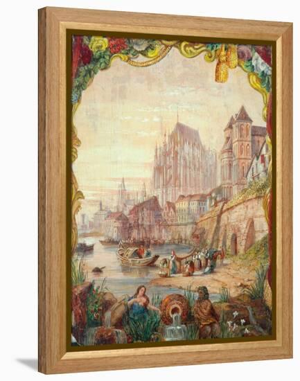 River Scene, 1855-William Clarkson Stanfield-Framed Premier Image Canvas