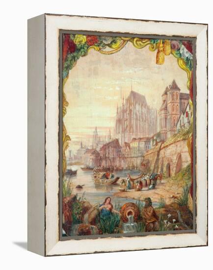 River Scene, 1855-William Clarkson Stanfield-Framed Premier Image Canvas