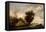 River Scene with a Ferry Boat-Salomon van Ruisdael or Ruysdael-Framed Premier Image Canvas