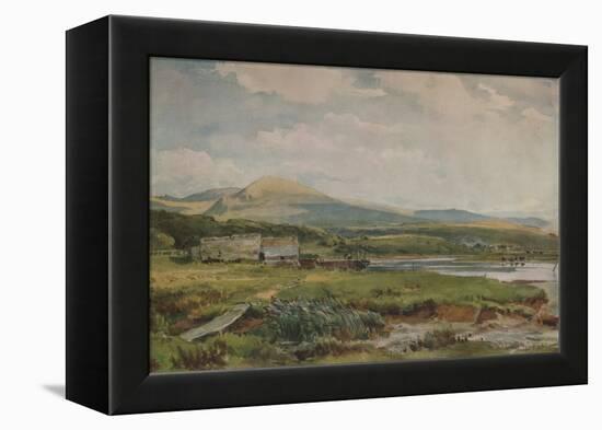 River Scene with Cottages, c1887-Thomas Collier-Framed Premier Image Canvas